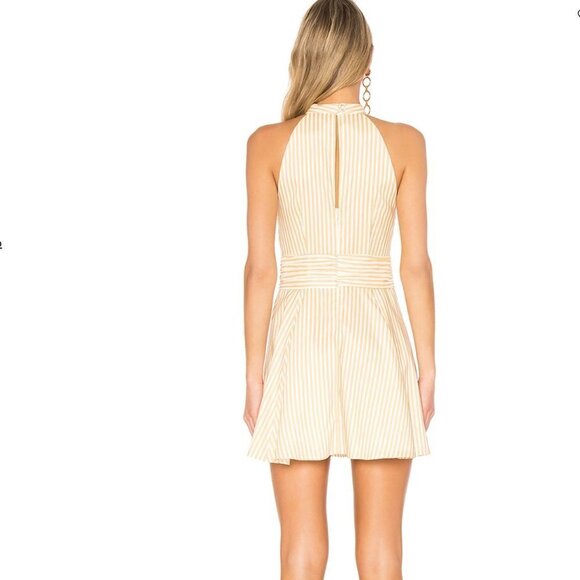 Revolve C/MEO Believe In Me Dress Honey Stripe Small - Picture 2 of 8